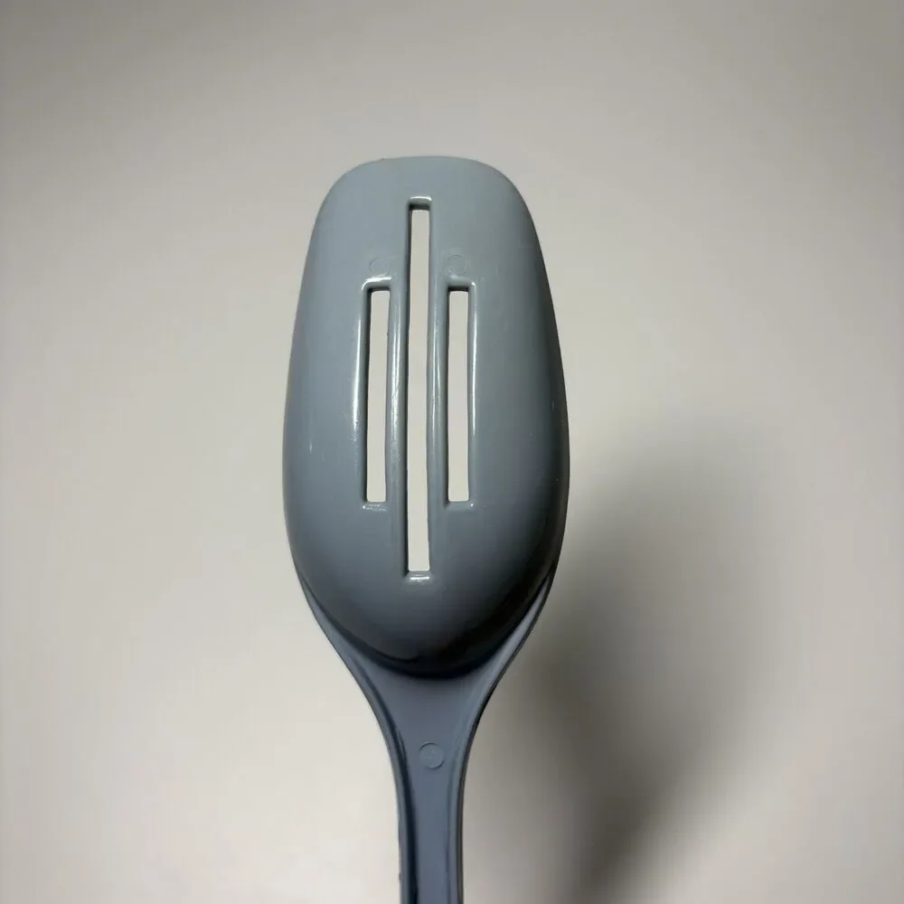 Vintage Foley Blue Nylon Plastic Slotted Spoon Kitchen Serving Utensil 11